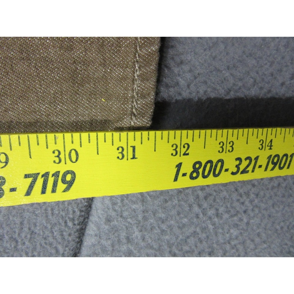 Levis 501 Jeans Mens 33x34 Brown Button Fly White Oak Cone Denim Straight Shrunk - Picture 6 of 16